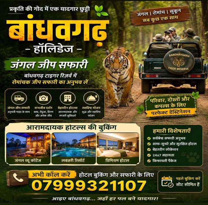 Bandhavgarh online safari booking
